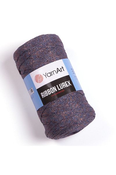 Yarnart Ribbon Lurex - Lurex, Accesoriu Ață de tricotat manual Albastru închis-731