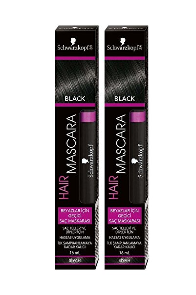 Schwarzkopf Schwarzkop 2'li Saç Maskarası Siyah 16 Ml