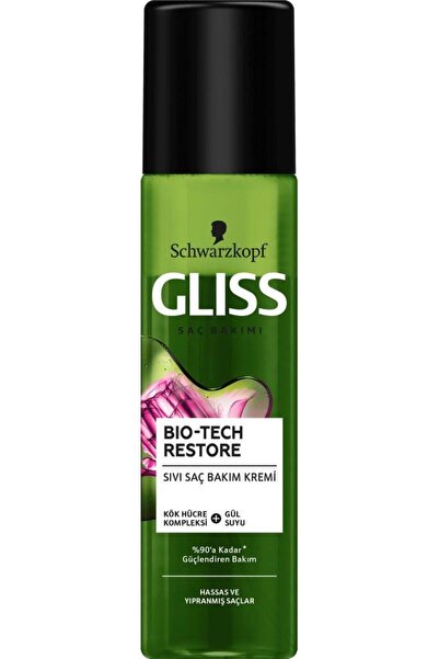 Gliss Bio-tech Güçlendiren Bakım Durulanmayan Sıvı Saç Kremi 200 ml 2'li