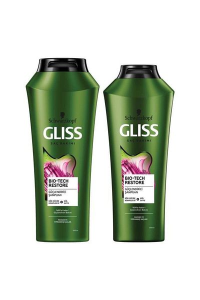 Gliss Bio-tech Strengthening Shampoo Set - 500 ML and 360 ML