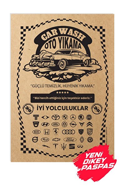 Genel Markalar Kraft 120gr 100 Adet Oto Dikey Paspas Kağıdı - 35x50cm - Kalın...