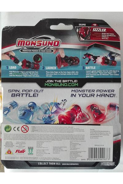 MONSUNO Original Monsuno Sizzler Figure 1 Figure 1 Card 1 Launcher Together