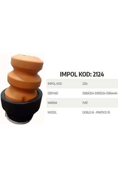 İthal Suspension Spring Back Fiat Doblo Iii-Pratico 10- 51865204-51819224-51864414 Gold