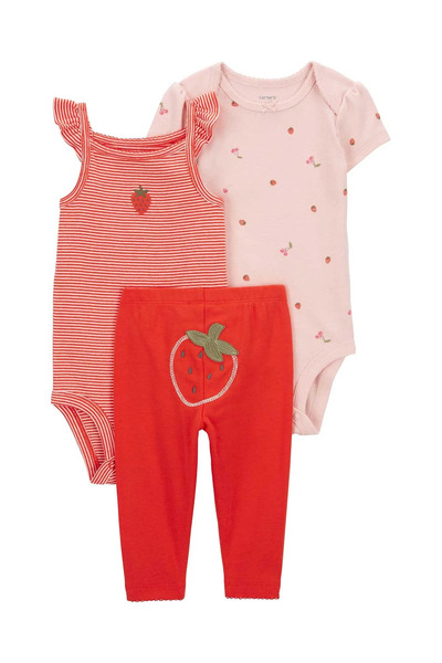 Carter's Layette Kız Bebek 3'lü Set 1q471910 Karışık Renkli