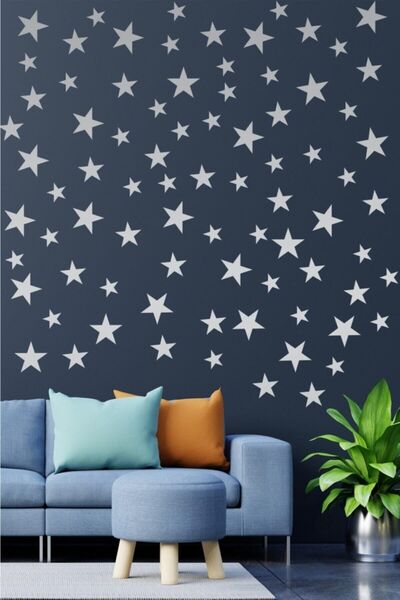 Kt Grup 200 Adet Gümüş Yıldız Sticker