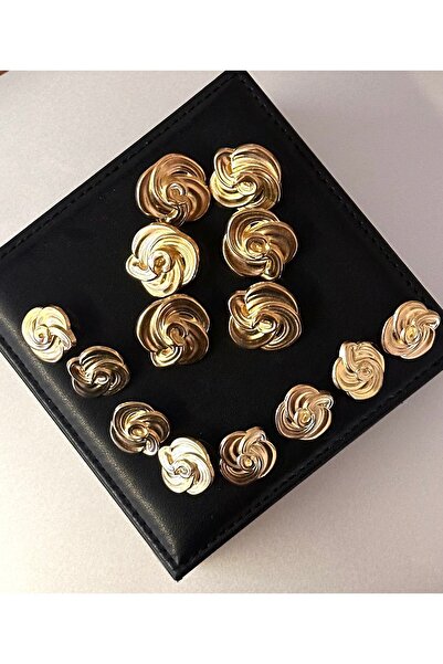 ODDA TASARIM ATÖLYESİ Lüks İtalyan tasarım  gül desen gold blazer düğme