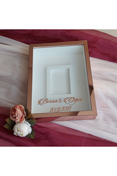 Verda Çerçeve 30x40 Cm Rose Plexi Acoperit Zona Foto Model Design Rose Box Rama Memorie! Cadru oglindă!