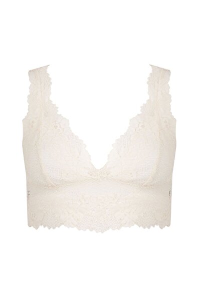 BICCA Σουτιέν με δαντέλα σειράς Elysia Longline Lace Floral Bralet χωρίς εσώρουχα εκρού
