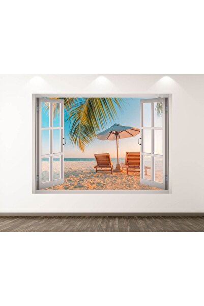 Kt Grup Muhteşem Manzaralar Full Hd Baskı 3D Pencere Modern Duvar Sticker