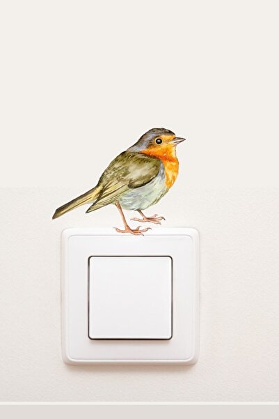 Kt Grup Little Sparrow Decorative Socket Sticker