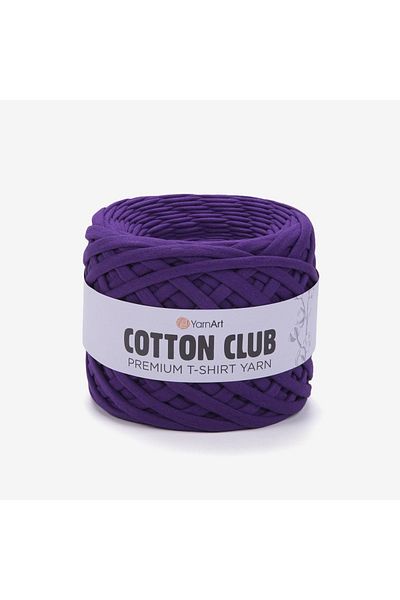 Yarnart Cotton Club - Χτενισμένο Βαμβακερό Ύφασμα Πλεκτό Χέρι Νήμα Μωβ-7351