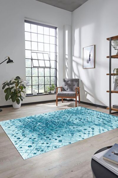 EY HOME Digital Printing Non-Slip Base Washable Plain 3D Runner Kitchen Hallw...