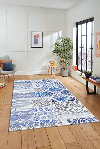 EY HOME Digital Non-Slip Base Washable Patchwork Pattern Runner Kitchen Livin...