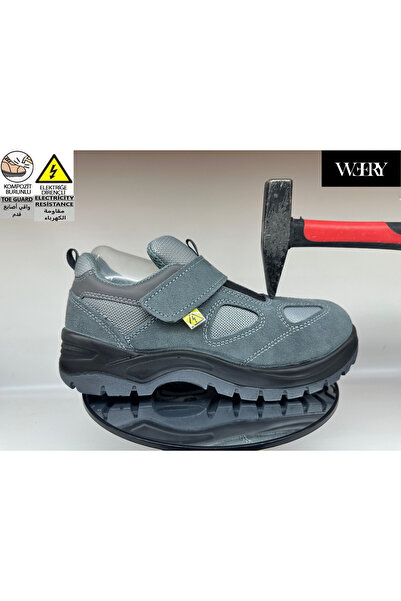 e&e Mekap 157 S1 Süet Deri Yazlık Yalıtkan Tabanlı Kompozit Burun Korumalı 20...