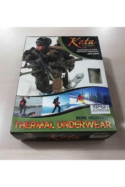KOTA Ανδρικό Σετ Εσωρούχων Χακί Soldier Thermal