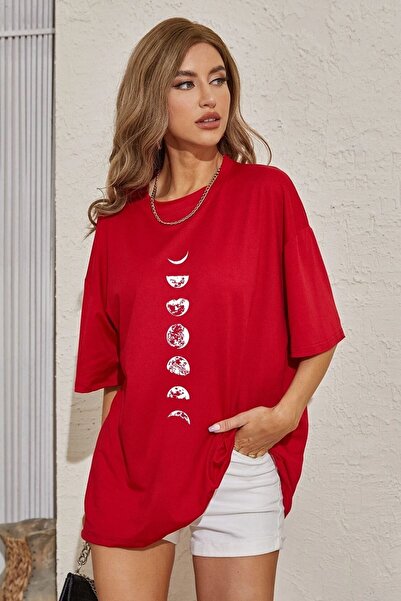 trendypassion Μπλουζάκι Unisex Moon Phases Printed