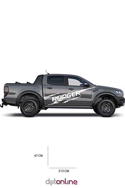 Dijitonline 2 Autocolante Ranger - Pentru Pickup Off Road și Mașină 213x67 Cm