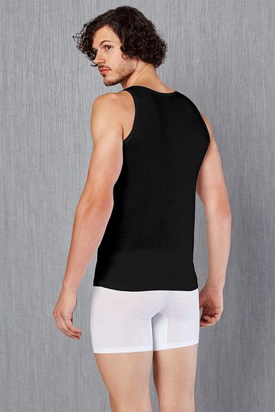 Doreanse Men's Very Thin and Elegant Cotton Fabric Large Size Strappy Undershirt-2030p