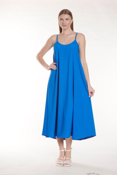 SOLİLDE Φόρεμα με μακρύ λουράκι Saks Blue Rope