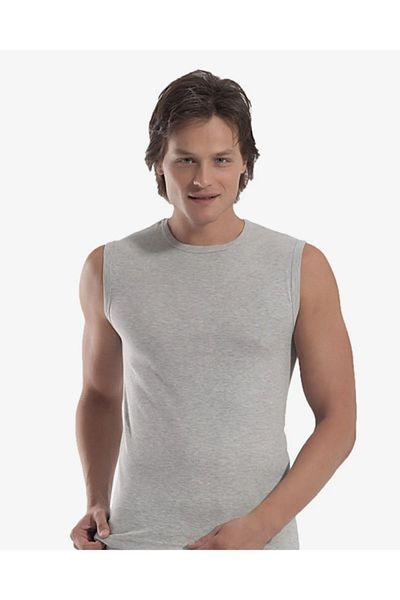 Öztaş Underwear 3 Pieces Men's Ribbed Sleeveless Crew Neck