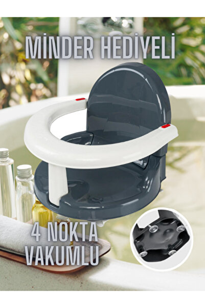 AYVELLA Vakumlu Mama Koltuğu Çift Kilit Mekanizmalı Açılır Kapanır MİNDER Hediyeli Mama Sandalyesi KUTULU