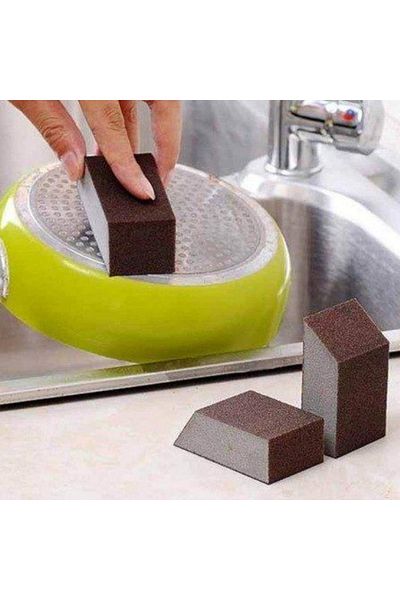 BRE HOME 3 Pieces Multi-Purpose Sanding Sponge for Rust Stains and Steel Wooden Metal Dish Sponge