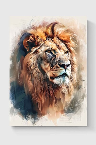Luna Marissa Καλλιτεχνική αφίσα λιονταριού χωρίς πλαίσιο τοίχου