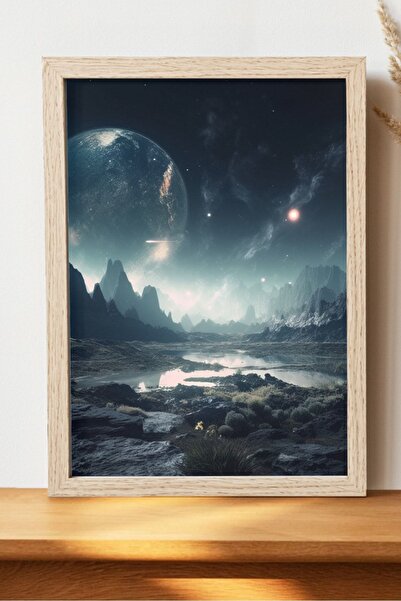 Luna Marissa Καλλιτεχνική αφίσα Planet - Ψηφιακή αφίσα τέχνης χωρίς πλαίσιο