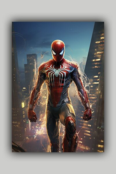 Luna Marissa Spiderman Poster Çerçevesiz Duvar Posteri