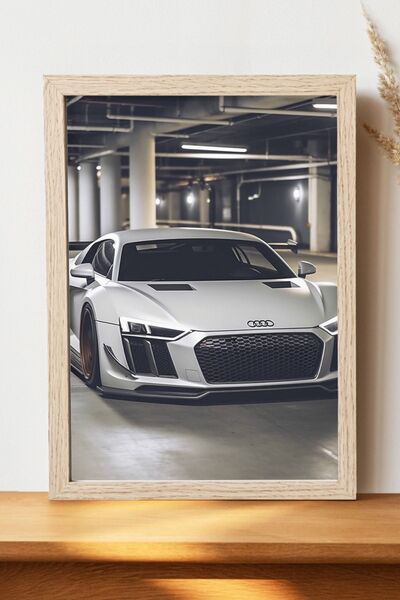 Luna Marissa Αφίσα Audi R8 - Αφίσα αυτοκινήτου από γυαλιστερό χαρτί χωρίς πλα...