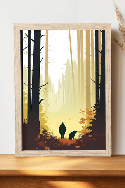 Luna Marissa Αφίσα Bear Forest - Αφίσα τοίχου από γυαλιστερό χαρτί χωρίς πλαίσιο