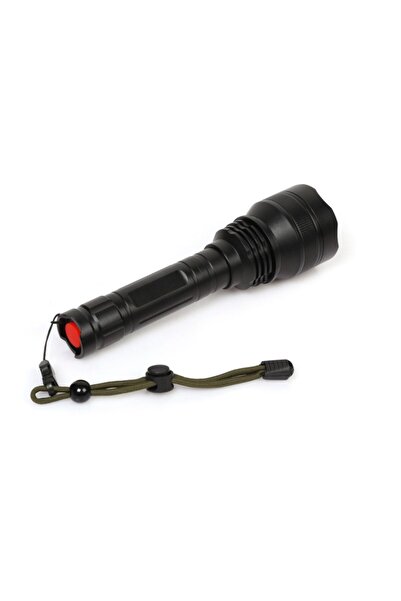 Tahtakale Dünyası Şarjlı özel Tüfek feneri sarı renk 450 mt mesafeli özel üretim tüfek lambası ışığı