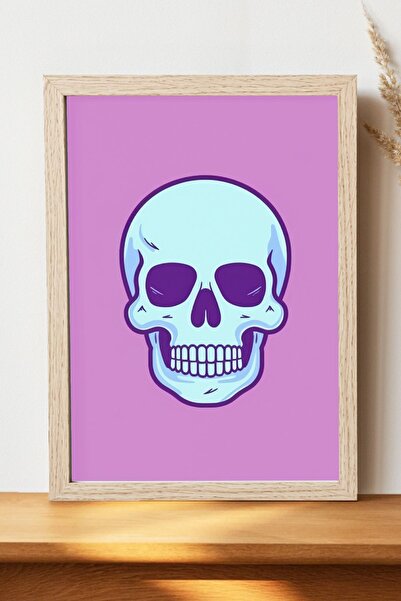 Luna Marissa Αφίσα Skull - Αφίσα τοίχου από γυαλιστερό χαρτί χωρίς πλαίσιο