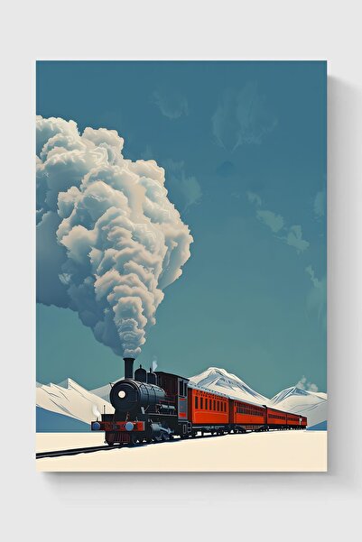 Luna Marissa Αφίσα τοίχου με τοπίο τρένων χωρίς πλαίσιο