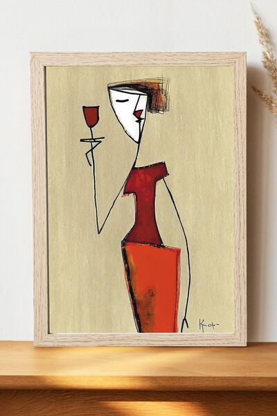 Luna Marissa Αφηρημένη τέχνη Μινιμαλιστική Γυναικεία Αφίσα - Χοντρό χαρτί χωρ...