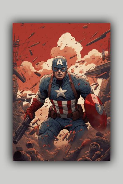 Luna Marissa Αφίσα ταινίας Captain America χωρίς πλαίσιο τοίχου