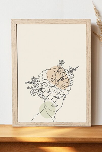 Luna Marissa Αφίσα "Κορίτσι με λουλούδια" - Αφίσα τοίχου από γυαλιστερό χαρτί...