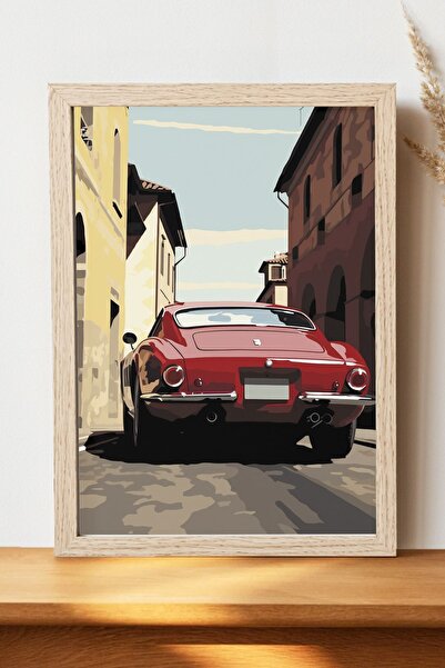 Luna Marissa Vintage αφίσα αυτοκινήτου - Αφίσα αυτοκινήτου από γυαλιστερό χαρ...