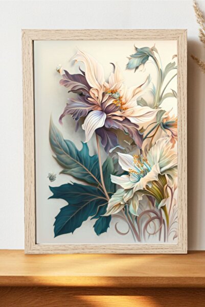 Luna Marissa Αφίσα Καλλιτεχνικών Λουλουδιών - Διακοσμητική ψηφιακή αφίσα τέχν...