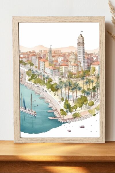 Luna Marissa Καλλιτεχνική αφίσα της Κιρχεντουργίας - Αφίσα πόλης από χοντρό χ...