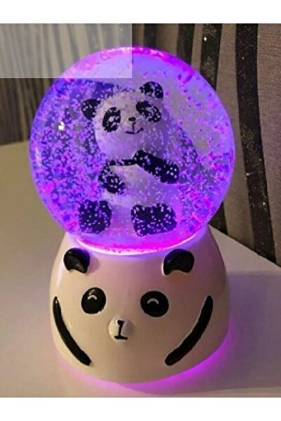 Genel Markalar Işıklı Pandalı - Hediyelik- 'akiha Aksesuar' Kar Küresi Orta Boy
