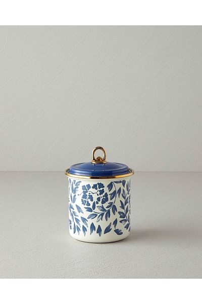 English Home Blue Carnival Floral Enamel - Spice Bowl