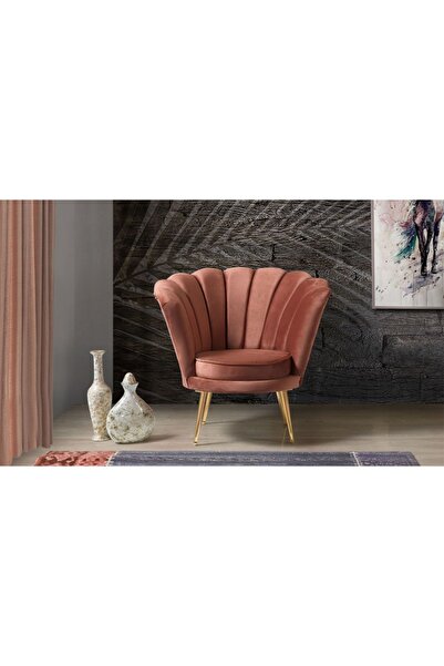 mobilyabazari Inci Tarçın Çay Seti Tekli Koltuk, Berjer (SALON, BALKON, OFİS,...