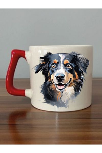 lili hediyelik Dog Printed Cute Mug - Ceramic Tea and Coffee Gift Cup
