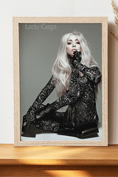 Luna Marissa Lady Gaga Poster - Çerçevesiz Kalın Kağıt Müzik Poster