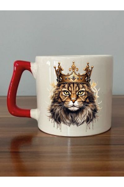 lili hediyelik Cat Printed Mug - Gift Ceramic Tea and Coffee Cup