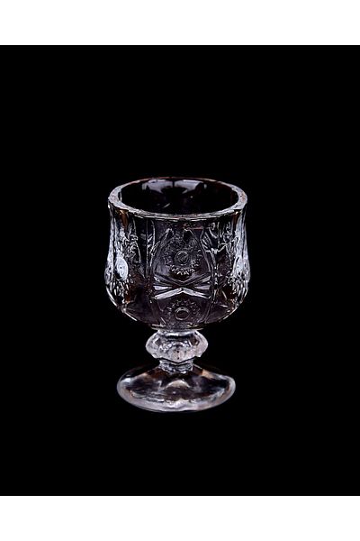 YANPA TİCARET CRYSTAL 6-Piece Brown Colored Side Cup Set