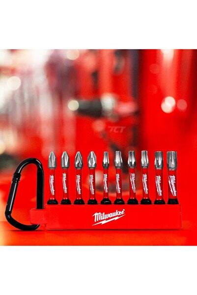 Milwaukee SHOCKWAVE KARABİNER BİTS UÇ SET 10 PARÇA