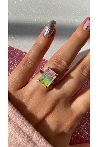 Luna Argento Beyaz Altın Kaplama Neon Sarısı, Bebe Mavisi Ve Pembe Renk Dikdö...