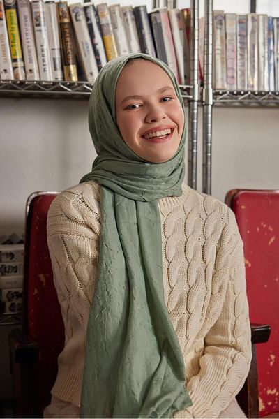 Şalland Bamboo Shawl Pastel Green